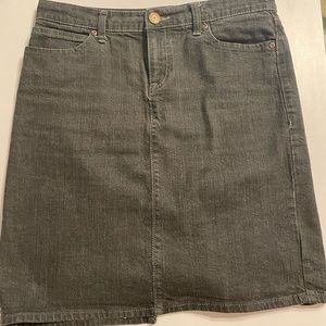 Women’s Stretch Mini Light Black Denim Skirt, 8